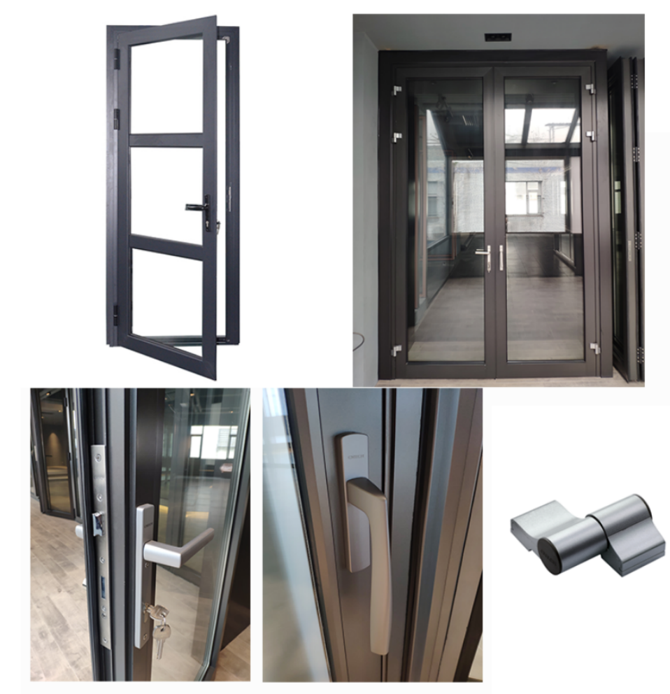single aluminium swing door