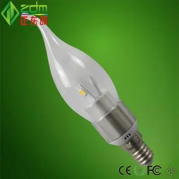 3w candelabra base led light bulbs for romantic villa&fonda&house