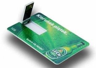 12mbps Transmission Credit Card Style Promotional Usb Flash Drives