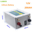 12V 200AH lithium battery pack 12v lithium ion battery 200ah batteries with 20A charger for electric motor,RV, boat,backup power