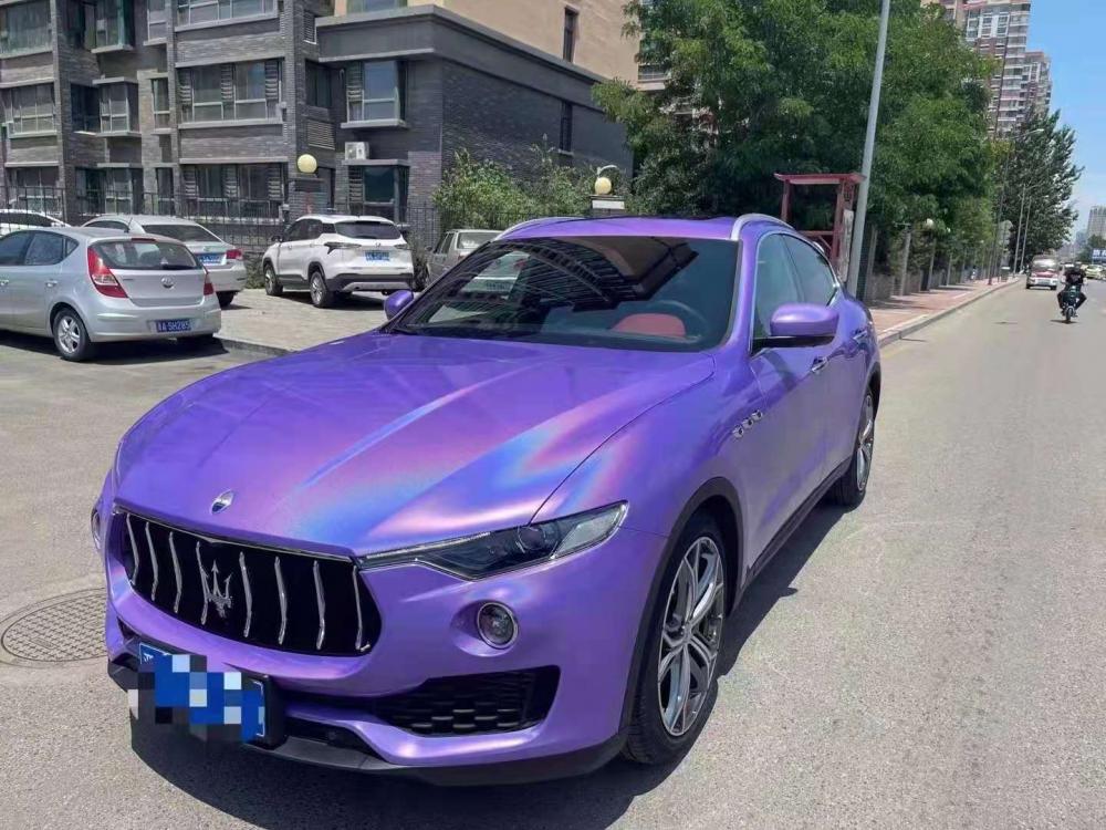 Purple luster holographic laser automobile vinyl