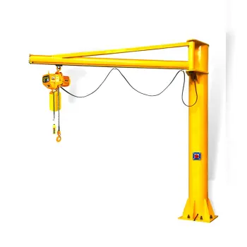 6Ton Mini Hand Operated Mobile Fold Arm Jib Crane with Zero-gravity Hoist