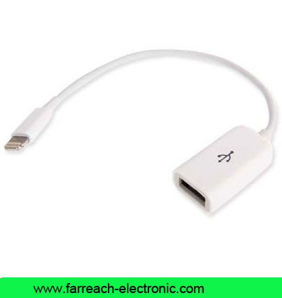 New! ! 8pin Male to Micro USB 5pin Female OTG Adapter Cable for iPad4 for iPad Mini for iPhone 5