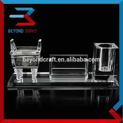 crystal office stationery for company gift,office stationery set