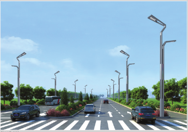 Multiple modular street lamps