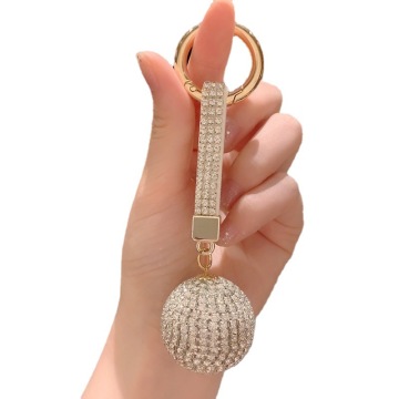 Full Ball Crystal Keychain Rhinestone Handbag Purse Charm: High Quality Car Key Ring Accessory