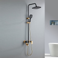 Bathroom Rain Gold Shower Set with Hand Shower