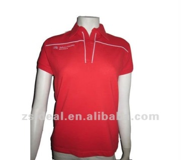 Women's Fashion spandex cotton short sleeve polo shirt
