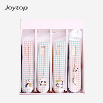 Ownday Custom Cute Animal Panda Pattern Metal Enamel Chain Pendant Bookmark