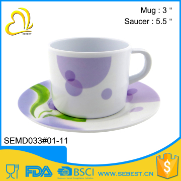 factory price sale melamine saucer set mini plastic tea cups