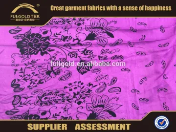 2016 fashion woven fabric dye dyeing rayon flower flocking in keqiao fullgold