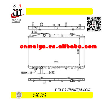 hot fully aluminum radiator for Spirior 2.4, oem :19010-RL5-A51