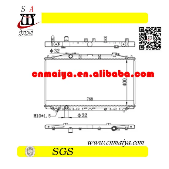 hot fully aluminum radiator for Spirior 2.4, oem :19010-RL5-A51