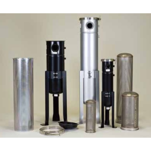 Bag filter with V-clamp closure