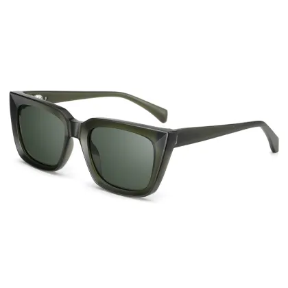 TR90 Fashion Men's Polarized Vintage Luxury Square Sun Glasses