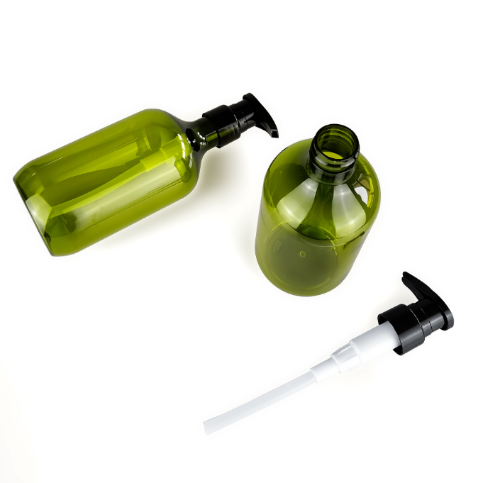 16oz Refillable Green Plastic bottle