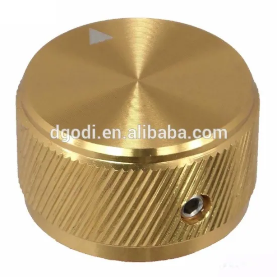 brass knurled volume control knob for car amplifier