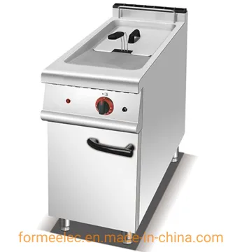 Cabinet Type Vertical Fryer 2-Tank 2-Basket Electric Fryer with Cabinet