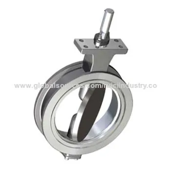Exhaust stainless steel ISO 5752 DN150 wafer type butterfly valve