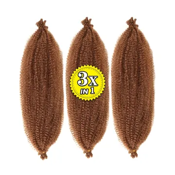 Fast Delivery 3X Afro Spring Twist Kinky Curl Attachments Crochet Ombre Wholesale Expression Synthetic Braiding Hair