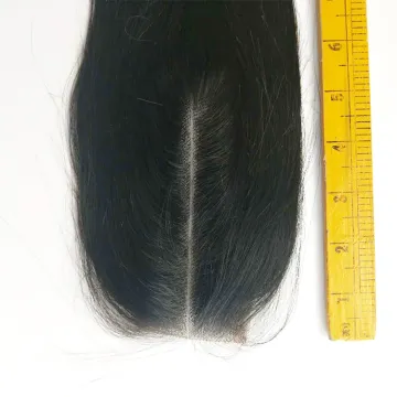 2*6 Closure Brazilian Straight Hair Lace Closure Virgin Human Hair Middle Part Swiss Lace Closure 6-18 Inch Natural Color