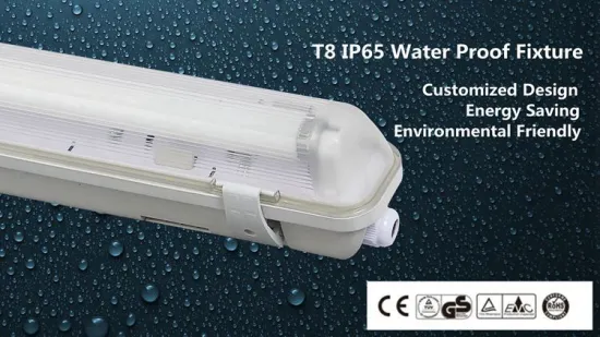 T8 IP65 18W indoor lighting ceiling light fixture