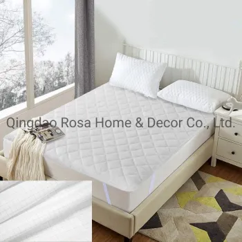 Quilted Anti Static Mattress Protector Polyester Wadding Waterproof Mattress Pillow Topper Cover