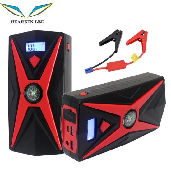 Hearxin 2000A Portable Jump Starter Battery - 90000mAh Power Bank for Cars (12V/24V)
