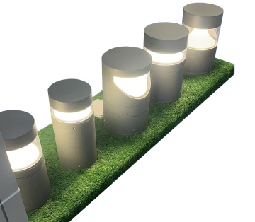 LED10W Aluminum Bollard Light - Dia147xH200mm Short LED Lawn Lamp