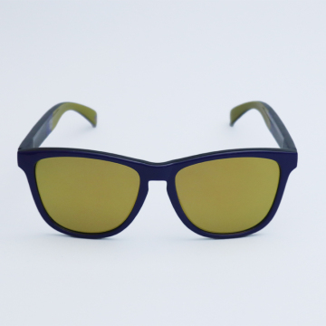 Fashion Square Elastic Sunglasses - Stylish Black Sport Mirror Shades for Men and Women, UV400 Protection