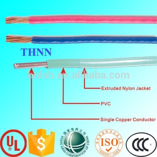 2015 best quality THNN nylon sheathed wire 8 AWG THNN electrical wire for South America
