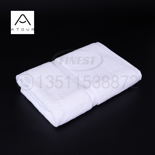 Customized Embroidered Logo White Hotel Towels