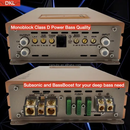 1200W RMS/2400W Peak Car Stereo Mono Amplifier - Strong Bass Subwoofer Amplifier Class D Monoblock 1ohm