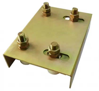 sliding gate guide roller bracket with nylon roller