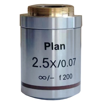2.5X Infinity Plan Achromatic Microscope Objective: High-Quality Magnification for Precision Research and Analysis