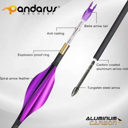 Pandarus Elite CA320 3.2mm ACC Barreled Arrow Shafts for Archery Target Shooting