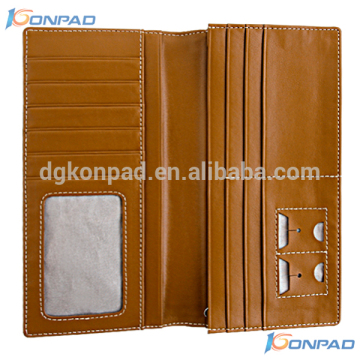 High quality man leather wallet with guarding against theft