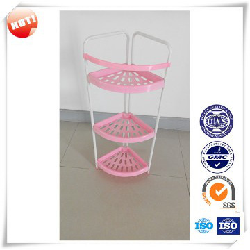 Easy-assemble standing bath towel rack shower rack
