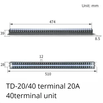 Chint DIN Rail Screw Terminal Block Strip Wire Connector