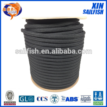 3-Strand 20mm black polyester rope 220m per roll for order
