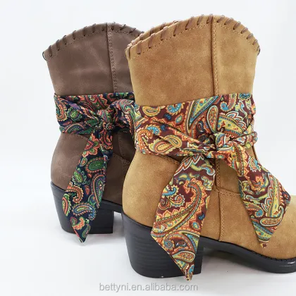 Winter Women's Genuine Leather Cowboy Boots