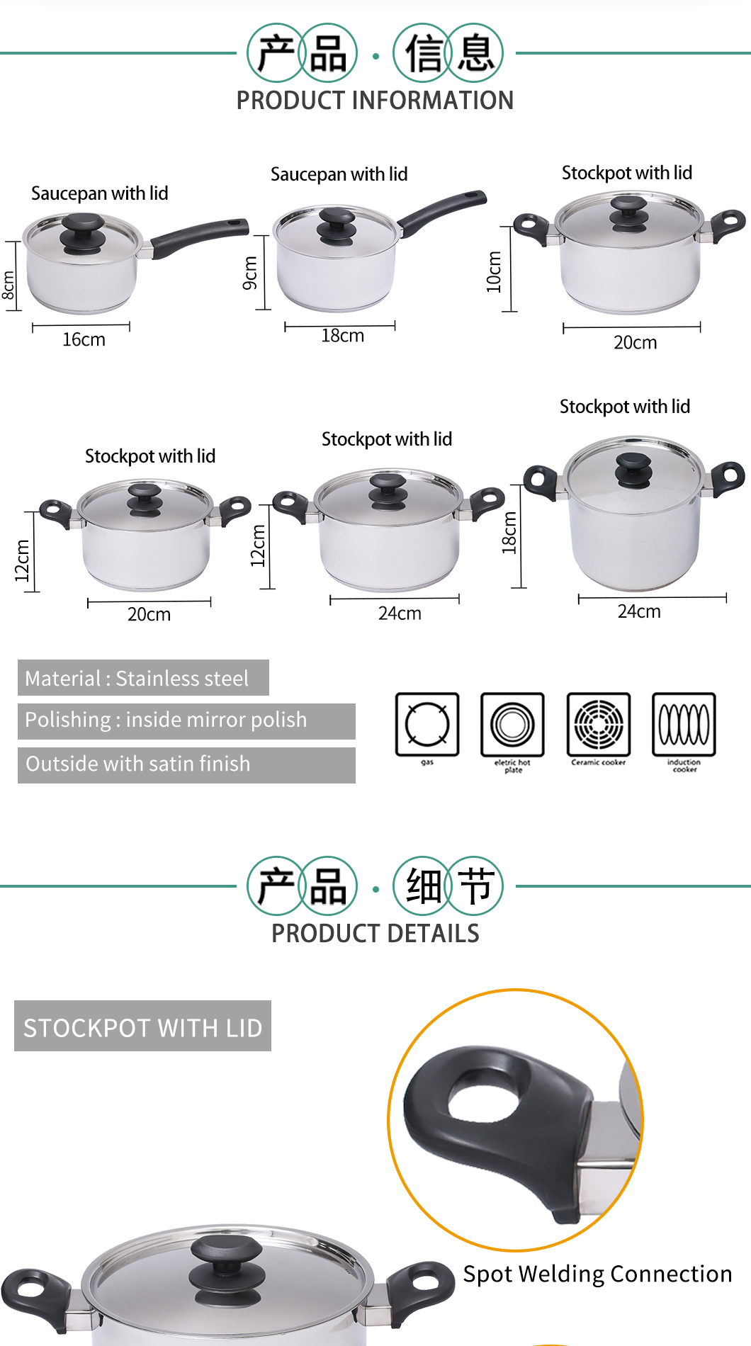SUS304 Cookware Set SUS304 Cookware Set