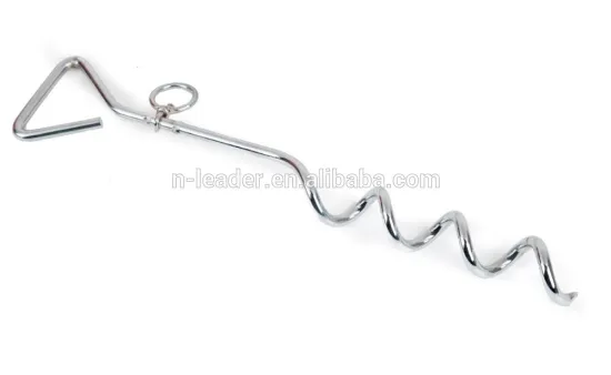 steel spiral tie-out stake for dogs