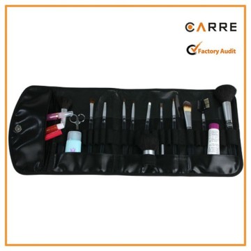 portable leather professional makeup artist makeup brush belt / holder pouch