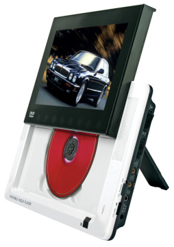 8" Multimedia Portable DVD player with slide-eject design and touch key