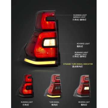 4x4 Accesorios Turra Taillight para Land Cruiser Prado 2010-2017