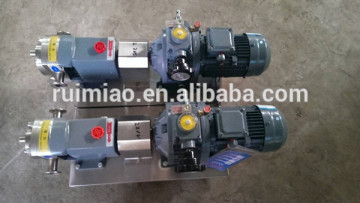 Stainless steel butterfly lobe pump