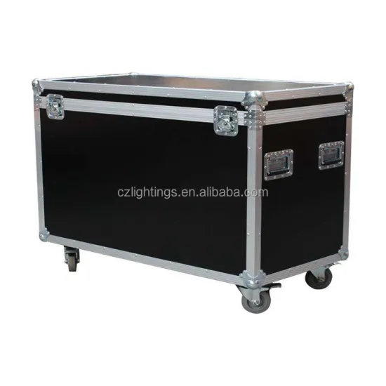 Aluminum Flight Case with Amp Rack, Drawer, Table, and Wheels for Lights/Audio Equipment