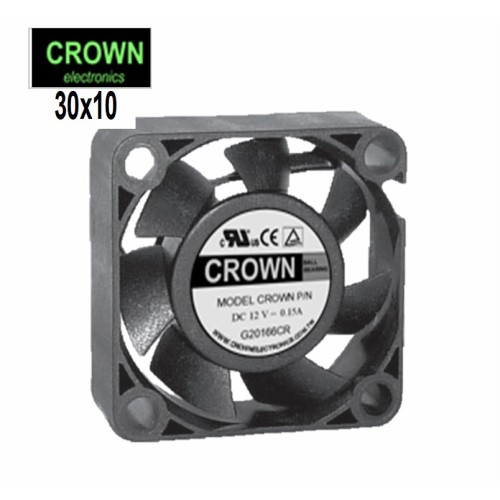 Crown AGE03010B12H Two Ball DC FAN