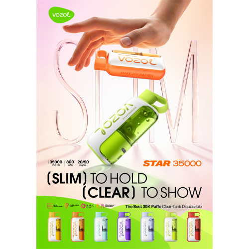 VOZOL Star 35K puffs Видима е-течност на едро